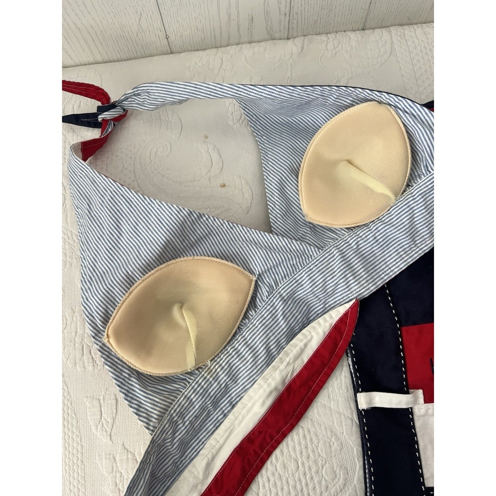 Rare 1990's Tommy Hilfiger USA Flag Halter Top Skirt Set Large & 6 Vintage Stars - Picture 8 of 16